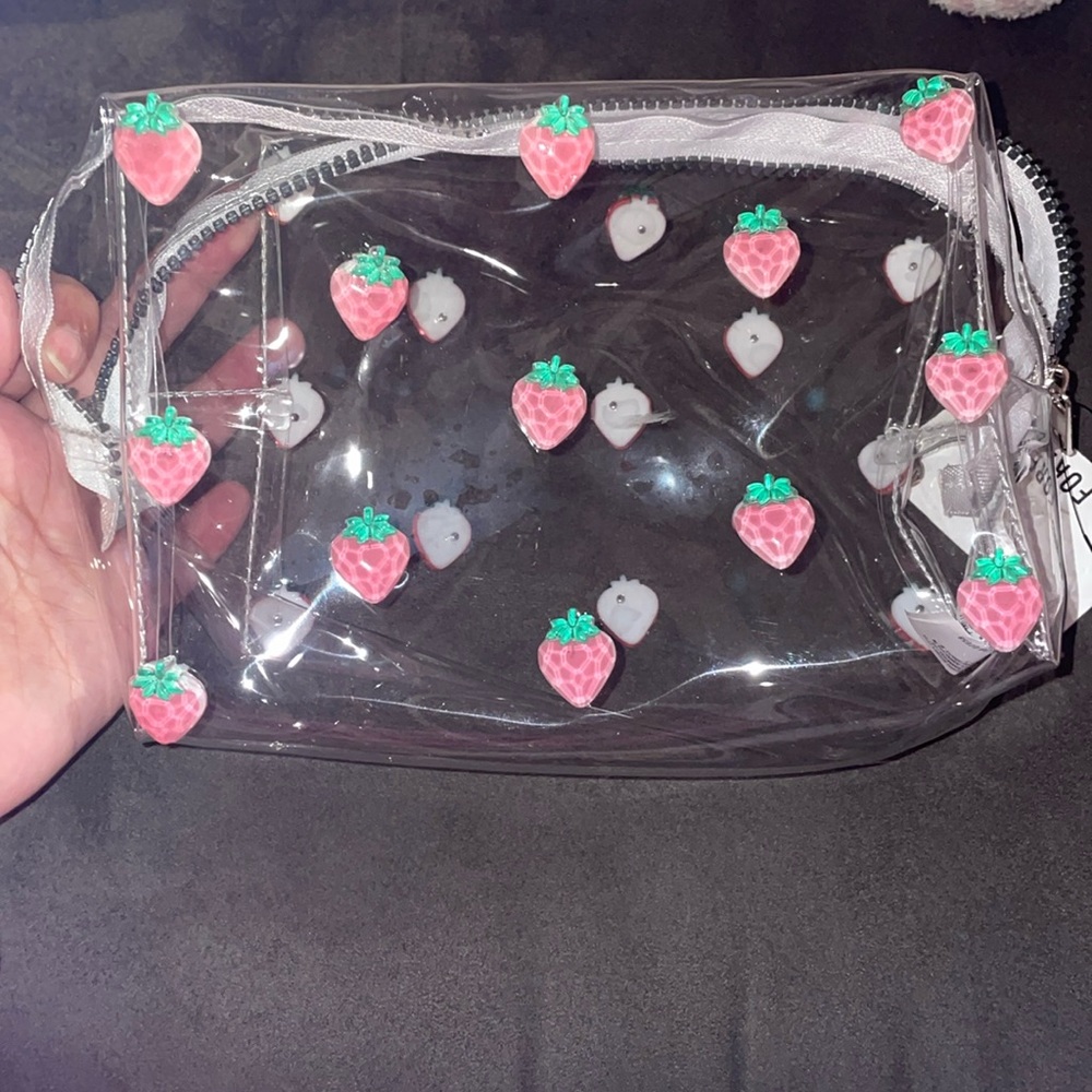 Strawberry pouch/ Makeup bag brand new